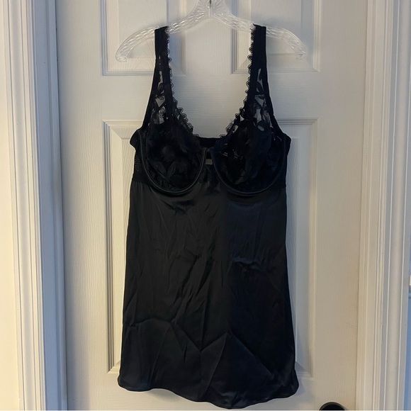 New! Victoria's Secret Lace Trim Teddy Babydoll Slip Dress Nightie 22881 - Picture 2 of 10